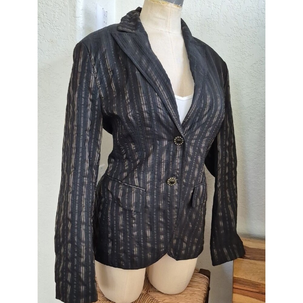 Taifun Collection Jacquard Stripe Blazer